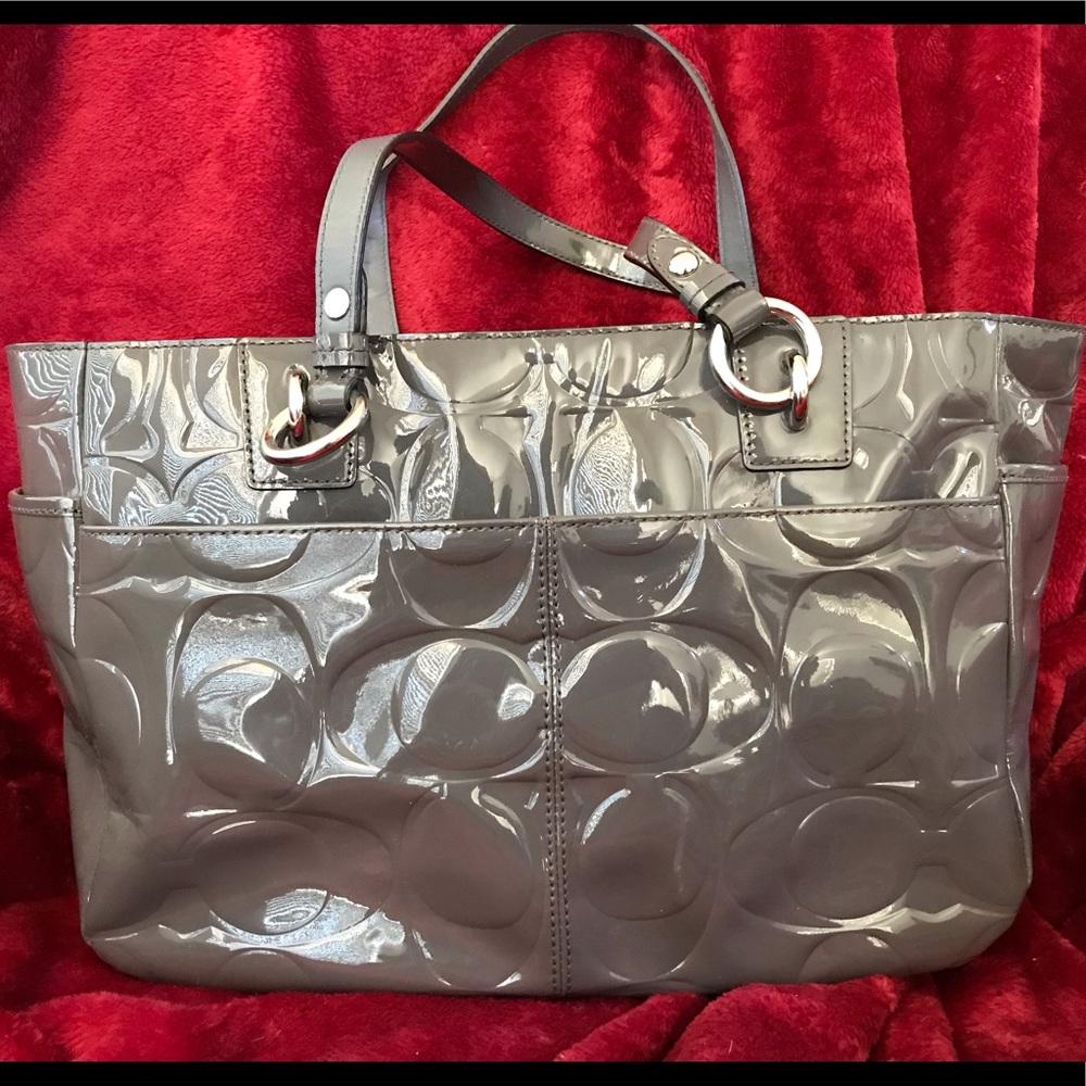 Gray Coach Purse - Picture 2 of 4